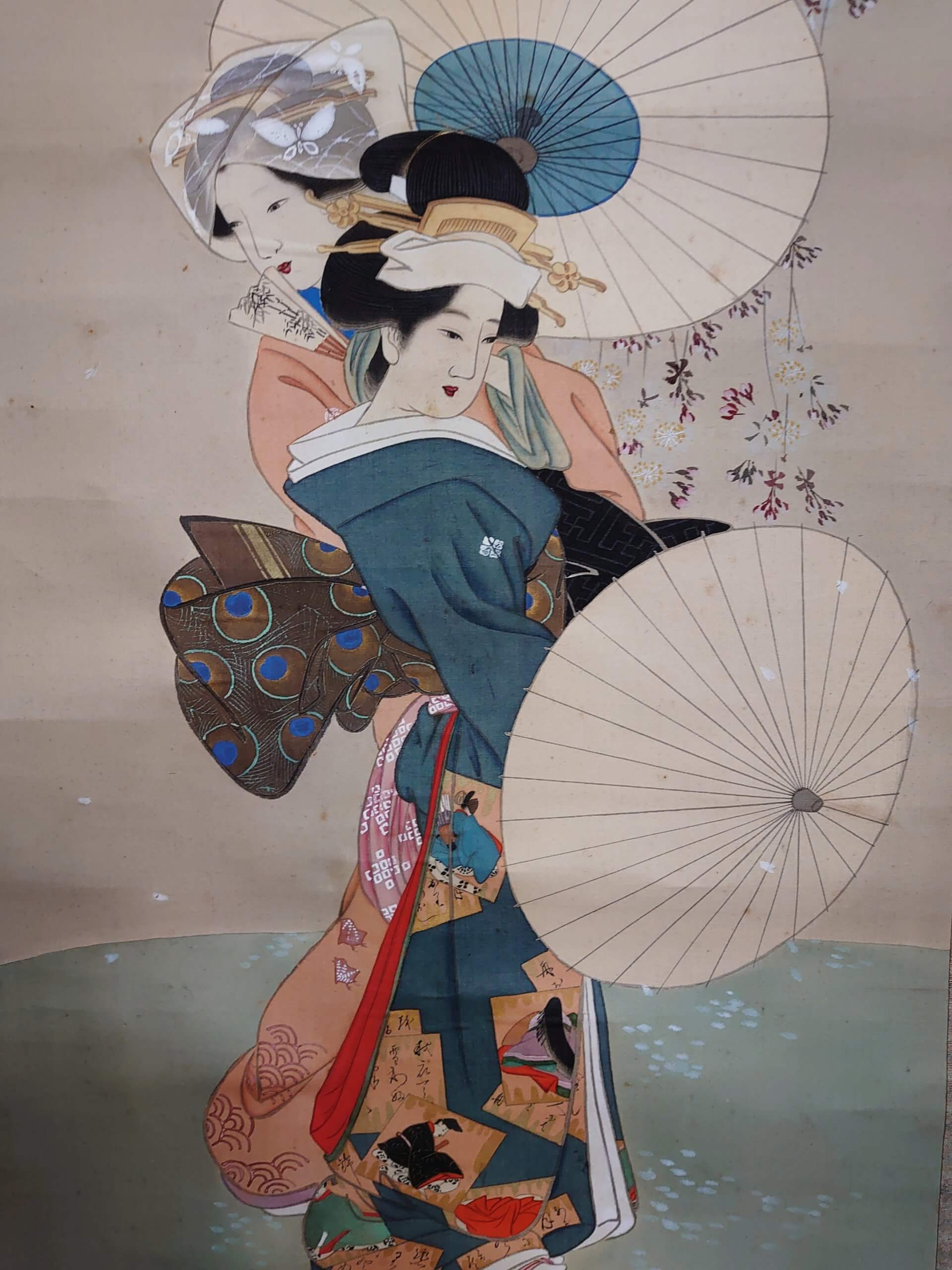 梅岳　行く春　軸